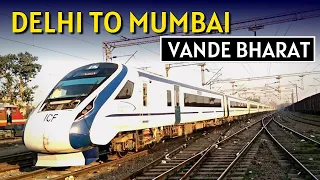 DELHI TO MUMBAI VANDE BHARAT EXPRESS | New Vande bharat  Train | Vande Bharat fastest train in India