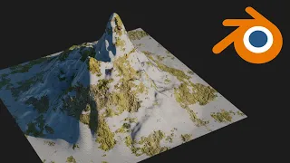 How to create realistic mountain - Blender Tutorial