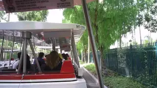 Parking Tram (pre Pixar Pals) Onboard POV Full Ride at Disneyland Theme Park Anaheim California