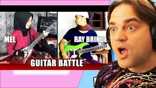 Guitar Battle - Mel VS Ray Brikden // Guitarist Reacts