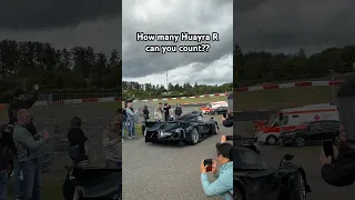 Lots of Pagani Huayra R going on the track!