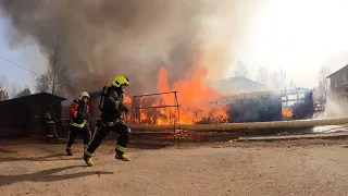 Пожар в пгт.Краснозатонский. г.Сыктывкар. Республика Коми. 2021г.