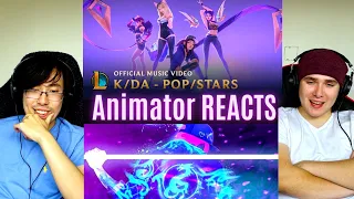 ANIMATOR REACTS to K/DA Popstars from League of Legends for the FIRST TIME