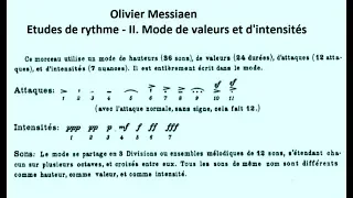 Olivier Messiaen : Mode de valeurs et d'intensités