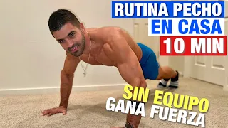 Rutina de Pecho en Casa (10 minutos) Gana Fuerza y Tonifica Pectorales