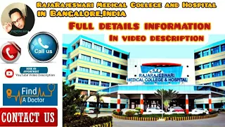 #RajaRajeswari Medical College and Hospital | Book an appointment & details info in Bangalore,India