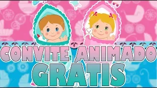 Convite Animado Chá Revelação Grátis