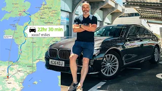 1100+ Miles on 1 Tank! BMW 7 Series London to Madrid | 4K