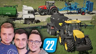 Gnojowica na Trawę *nowa łąka* 😍 Zrywanie Ścierniska na 2x Zestawy🔥"Od Zera, do Farmera" #192 | FS22