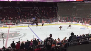 Flyers vs. Penguins pregame warm up 3-15-17