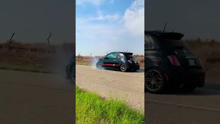 Fiat Abarth 🔥Burn Out #fiat500 #fiat #abarth #repair #video  #fyp #shorts #viral  #repair #burnout