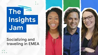 Google Search data analysts react to marketing insights on socializing and travel in EMEA