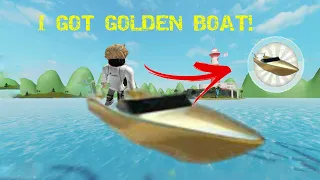 GETTING GOLDEN BOAT! (Roblox Sharkbite)