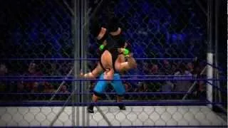 John Cena vs Big Show Steel Cage Match No Way Out (@wwe12animation)