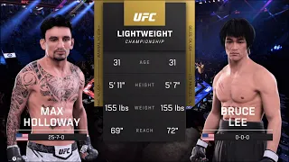 Bruce Lee vs. Max Holloway - Crazy UFC 5 👊🤪