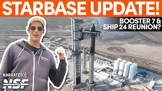 Starship 24 & Booster 7 Ready for Stacking? SpaceX Starbase Update