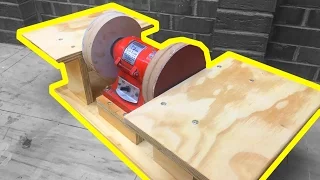 Home made double disc sander for under $5!