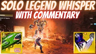 Solo Flawless Legend Whisper With Commentary- Solar Titan