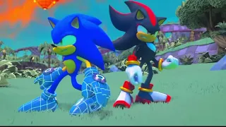 Sonic and Shadow being brothers for a minute and 15 seconds