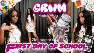 GRWM: First Day Of School Sophomore Year + School Vlog 2023 | *i drove to school | Ra’Mariah Alexia