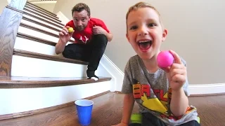 FATHER SON PING PONG TRICK SHOTS!