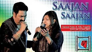 Saajan Saajan Full HD || Mera Dil Vi Kitna Pagal Hai || Alka Yagnik, Kumar Sanu || LIVE Concert