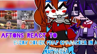 Aftons React to Every other character in a nutshell || FNAF || Gacha Club