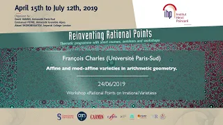 Affine and mod-affine varieties in arithmetic geometry. - Charles - Workshop 2 - CEB T2 2019