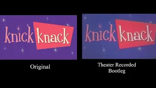 Pixar Short - Knick Knack (Original VS Theater Recorded Bootleg Comparison)