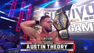 Austin Theory Wins The US Title At Survivor Series