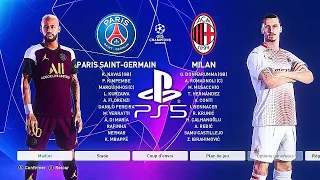 PES 2021 PS5 PSG - AC MILAN | MOD Ultimate Difficulty Career Mode HDR Next Gen