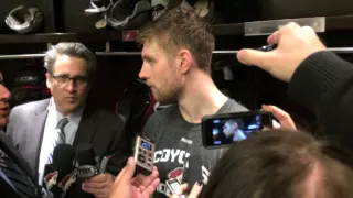 Klas Dahlbeck After 4-1 Loss to the Anaheim Ducks