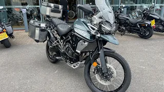 Triumph Tiger 800 XCA (Blue) walkaround with engine sound for sale