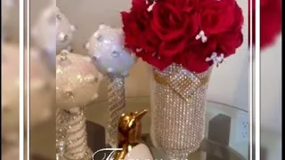 Dollar Tree Glam Valentine's Day DIY  Wedding Décor| Elegant Centerpieces