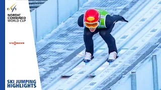 Jumping Round Highlights | Rehrl tops field | Chaux-Neuve | Gundersen LH #2 | FIS Nordic Combined