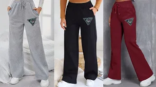 تفصيل وخياطة بنطلون (سروال)  سهل للغاية لن تصدقي النتيجة 😱/ تعليم_الخياطة / Sew wide pants