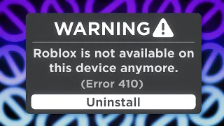 Roblox Is Banning These Devices Soon...