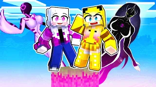 APENAS UM BLOCO com A GAROTA CHARQUETRIX no Minecraft ‹ Pimpolha ›