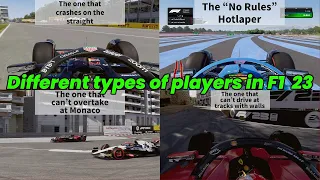 Different Types of Players in F1 23