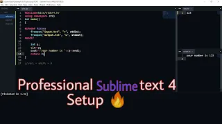 How To Setup Sublime text 4 for competitive programming like a pro 🔥🔥 || Change Sublime Text Theme 😱