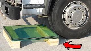 Big TRUCK vs BULLETPROOF Glass!