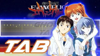 Neon Genesis Evangelion Opening - A Cruel Angels Thesis (Guitar Tab 譜 Tutorial)