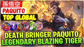 Death Bringer Paquito, Legendary Blazing Tiger [ Top Global Paquito ] 孫悟空 - Mobile Legends Build