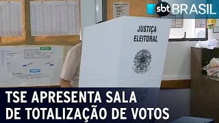 Tribunal Superior Eleitoral apresenta Sala de Totalização de Votos | SBT Brasil (28/09/22)