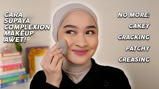 TIPS COMPLEXION AWET, GAK CRACKING / PATCHY / CREASING / DEMPUL !! | Kiara Leswara