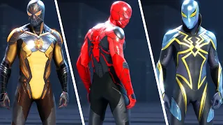 SPIDER-MAN DLC ALL SKINS (Marvel's Avengers) All Suits 4K 60FPS Ultra HD