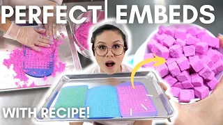 Make PERFECT Bath Bomb Embeds everytime - with recipe! Using Fizz Fairy's embed starter kit