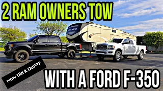 21 Ford F350 Powerstroke Pulling 15K Up 6% Grade! Two Ram Owners Give Their Impressions!