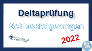 Deltaprüfung Mannheim 2022 - Übungsaufgabe zum Schlussfolgern mit Lösungen und Tipps