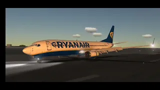 RFS | Landing in Dubai Intl OMDB | Boeing 737-800 Ryan Air | Butter